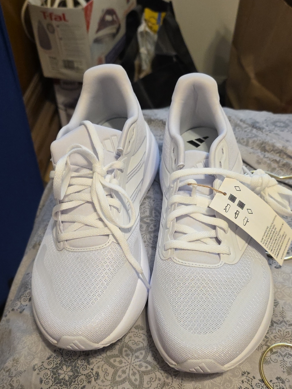 adidas White Low-Top Athletic Sneakers